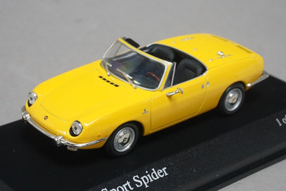 1:43 MINICHAMPS 400121232 Fiat 850 Sport Spyder 1968 Yellow