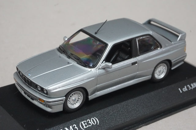 1:43 MINICHAMPS 430020302 BMW M3 (E30) 1987 Silver