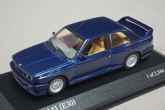 1:43 MINICHAMPS 430020301 BMW M3 E30 Blue