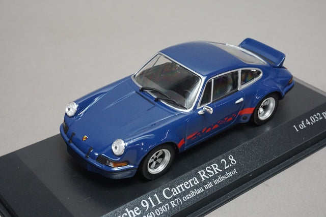 1:43 MINICHAMPS 430736904 Porsche Carrera RSR 1973 Blue