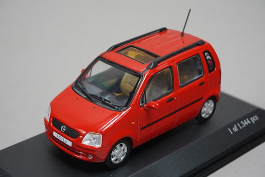 1:43 MINICHAMPS 430049001 Opel Agila Magma Red