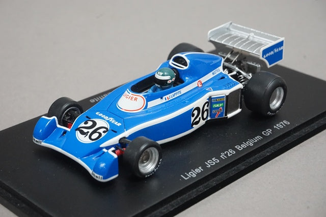 1:43 SPARK S1631 Ligier JS5 Belgian GP 1976 #26 Jacques Laffite