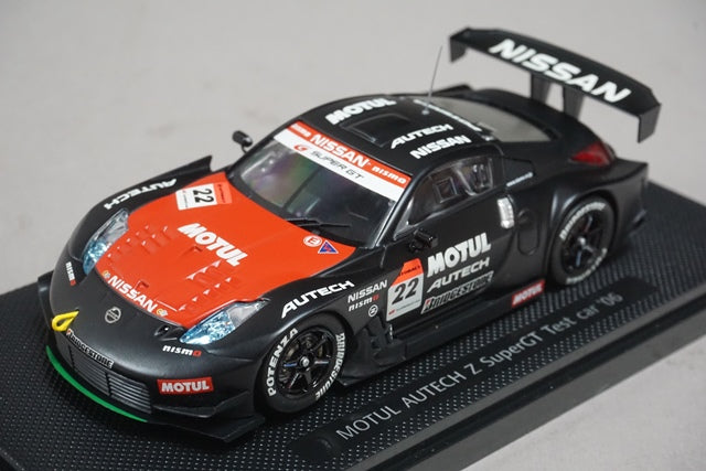 1:43 EBBRO 43793 Nissan MOTUL AUTECH Z Super GT Test Car 2006 #22