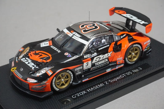 1:43 EBBRO 43730 Nissan G'ZOX Hasemi Z Super GT 2005 #3