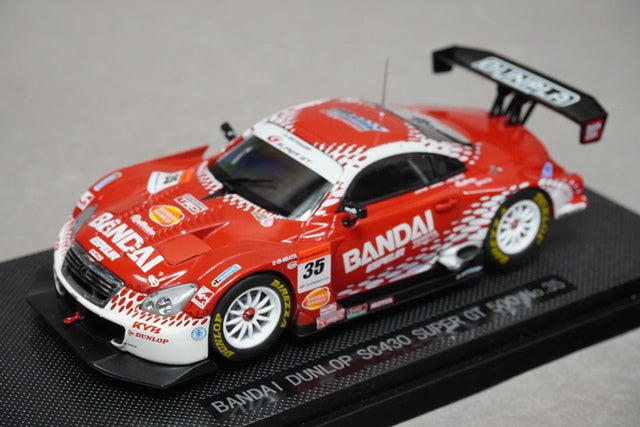 1:43 EBBRO 43904 Lexus BANDAI DUNLOP SC430 Super GT500 #35