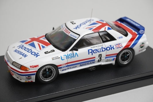 1:43 HPI 8608 Nissan Leabook Skyline GT-R JTC Tsukuba 1991 #3 model car