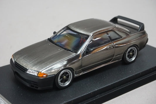 1:43 HPI 8219 Nissan Skyline GT-R Black Black Metal Polished Model #32