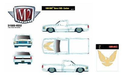 31500-HS52 M2 Machines 1:64 1988 GMC Sierra 1500 - Custom