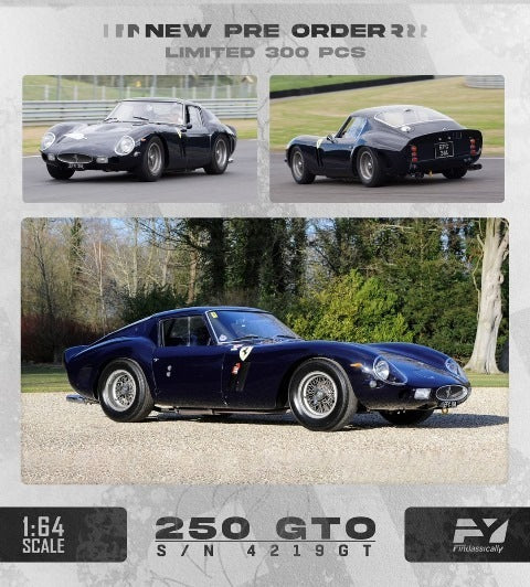 FY64029 Finclassically 1:64 250 GTO S/N 4219GT Royal Blue