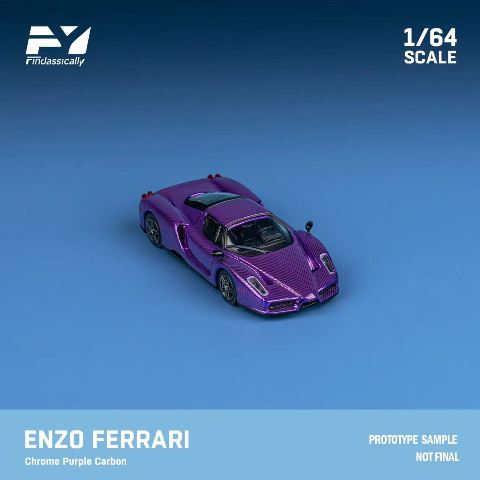 [ Pre-order ] FY64032 Finclassically 1:64 Enzo Chrome carbon purple