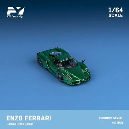 [ Pre-order ] FY64033 Finclassically 1:64 Enzo Chrome carbon green