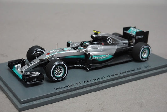 1:43 SPARK S5002 Mercedes F1 W07 Hybrid Australian GP Winner 2016 #6 Nico Rosberg