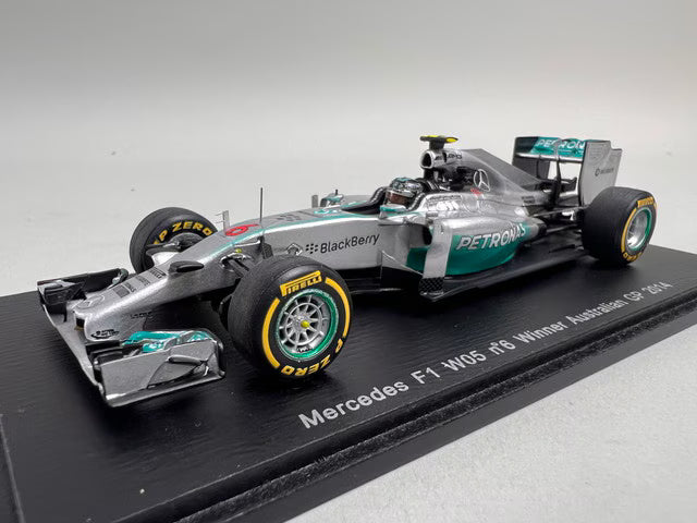 1:43 Spark S3087 Mercedes F1 W05 Australian GP Winner 2014 #6 N. Rosberg