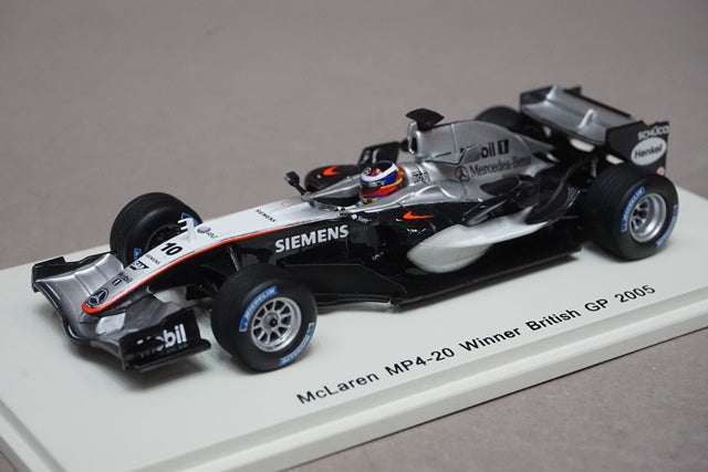 1:43 SPARK S4304 McLaren MP4-20 British GP winner 2005 #10 Juan Pablo Montoya