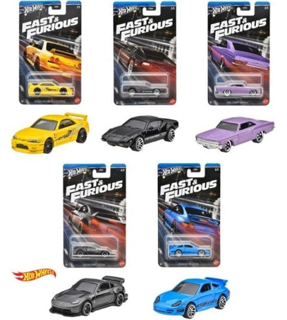 HNR88-986G Hot Wheels Fast & Furious Theme Assortment - Racing Assortment 10pcs model car