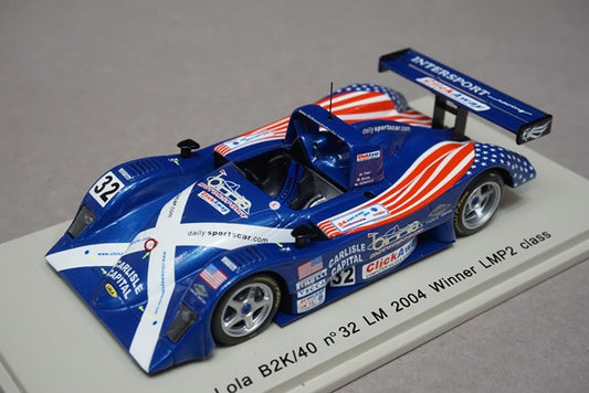 1:43 SPARK S0032 Lola B2K/40 LM Winner LMP2 Class 2004 #32