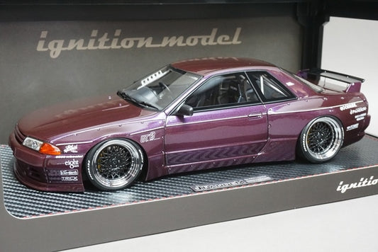 1:18 ignition model IG1275 Nissan PANDEM GT-R (BNR32) Midnight Purple