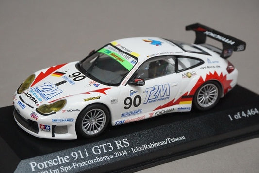 1:43 MINICHAMPS 400046980 Porsche 911 GT3 RS 1000Km SPA 2004 #90