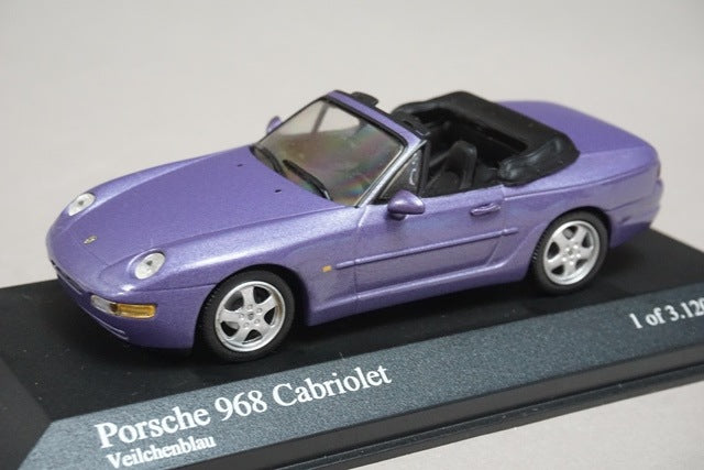 1:43 MINICHAMPS 400062331 Porsche 968 Cabriolet 1994 Purple Metallic