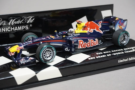 1:43 MINICHAMPS 410100105 Red Bull Racing Renault RB6 Abu Dhabi GP World Champion 2010 #5 Sebastian Vettel