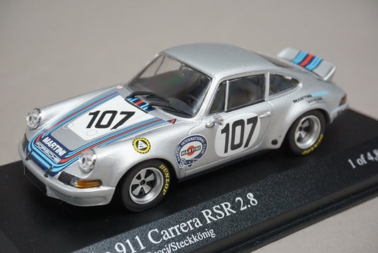 1:43 MINICHAMPS 430736907 Porsche 911 Carrera RSR 2.8 Targa Florio 1973 #107