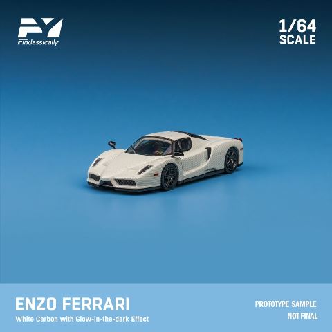 FY64034 Finclassically 1:64 Enzo Luminous White carbon
