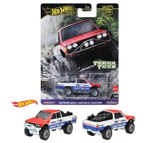 HRV71-9866 Hot Wheels Nissan Car Culture Terratrek Datsun King Cab Baja Custom 1 carton 10 pieces model car