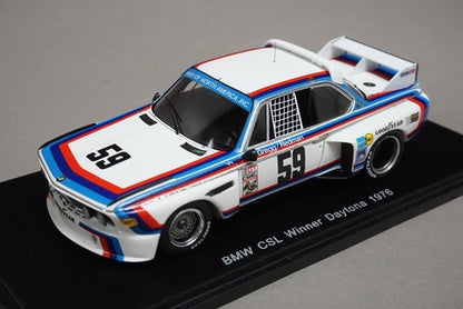 1:43 SPARK 43DA76 BMW CSL Daytona Winner 1976 #59