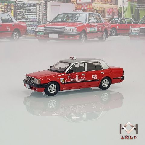 LMLF 1:64 Toyota Crown Hong Kong Taxi Red