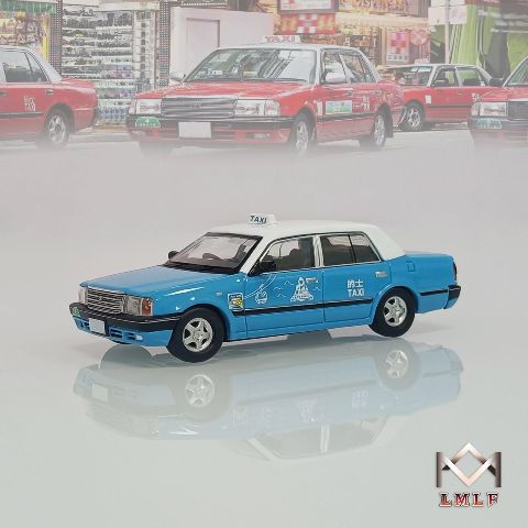 LMLF 1:64 Toyota Crown Hong Kong Taxi Blue