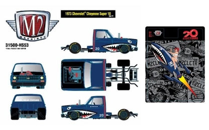 31500-HS53 M2 Machines 1:64 Chevrolet 1973 Cheyenne Super 10