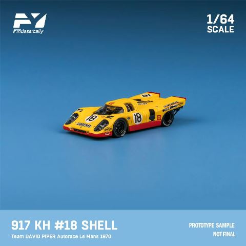 [ Pre-order ] FY64036 Finclassically 1:64 Porsche 917K Yellow #18