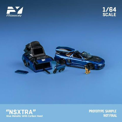 FY64041 Finclassically 1:64 NSXTRA Transparent Blue Deluxe ver. model car