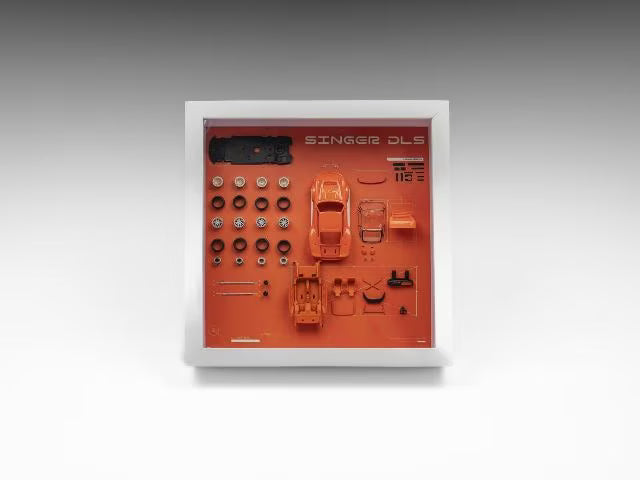 FY64045 Finclassically 1:64 Singer DLS Turbo Orange Red Parts Display Frame