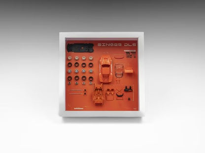 FY64045 Finclassically 1:64 Singer DLS Turbo Orange Red Parts Display Frame
