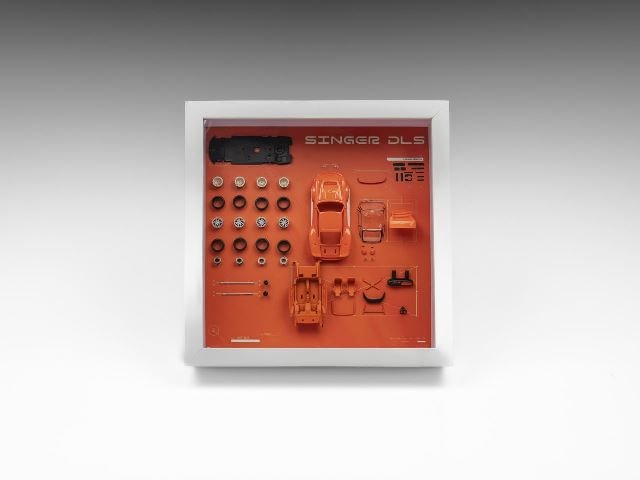 FY64045 Finclassically 1:64 Singer DLS Turbo Orange Red Parts Display Frame