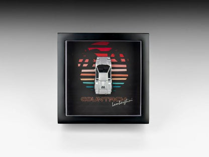 FY64053 Finclassically 1:64 Countach 25th Anniversary Silver Frame Type