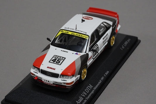 1:43 MINICHAMPS 400911445 Audi V8 DTM 1991 Frank Biela #45