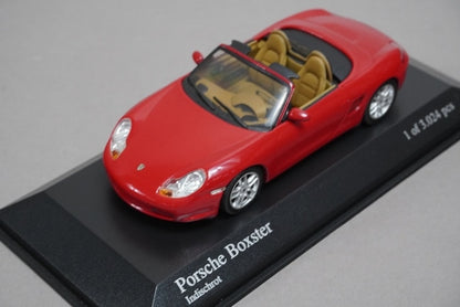 1:43 MINICHAMPS 400062031 Porsche Boxster 2002 Red Metallic