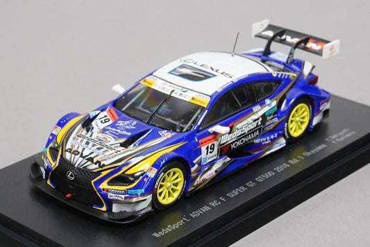 1:43 EBBRO 45389 Lexus Super GT GT500 2016 Rd.2 Okayama WedsSport ADVAN RC F #19