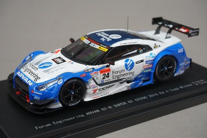 1:43 EBBRO 45383 Nissan Forum Engineering ADVAN GT-R Super GT GT500 Rd.4 Sugo Winner 2016 #24