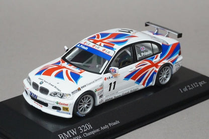 1:43 MINICHAMPS 400042411 BMW 320i ETCC Champion 2004 #11 A.Prior