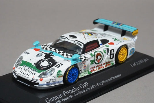 1:43 MINICHAMPS 400036876 Gunnar Porsche G99 Bully Hill Vineyards 250 Grand Am 2003 #6