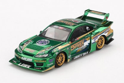 MGT00858-R TSM MINI-GT 1:64 Nissan LB-Super Silhouette Silvia S15 2024 LBWK Fausto Racing (Right-hand drive)