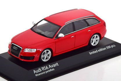 943 017213 MINICHAMPS 1:43 Audi RS6 Avant 2007 red