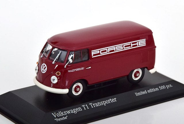 943 052203 MINICHAMPS 1:43 Volkswagen VW T1 Delivery Van 1963 Porsche