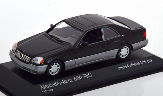 943 032603 MINICHAMPS 1:43 Mercedes 600 SEC Coupe 1992 Black model car