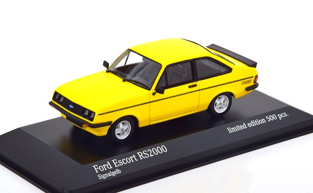 943 084303 MINICHAMPS 1:43 Ford Escort RS 2000 1976 yellow/black