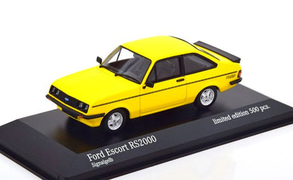 943 084303 MINICHAMPS 1:43 Ford Escort RS 2000 1976 yellow/black