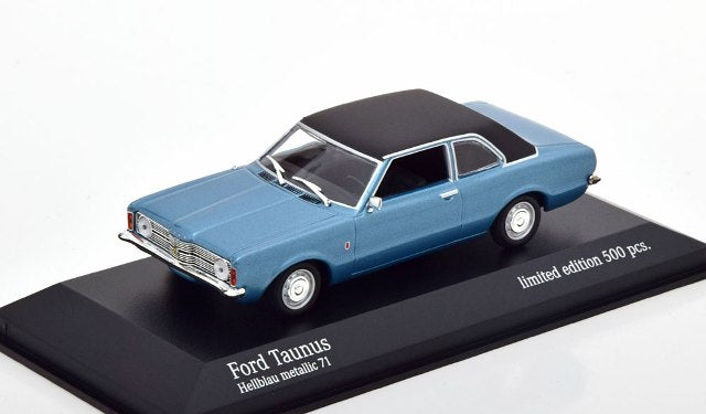 943 081303 MINICHAMPS 1:43 Ford Taunus 1970 bluemetallic/matt.black